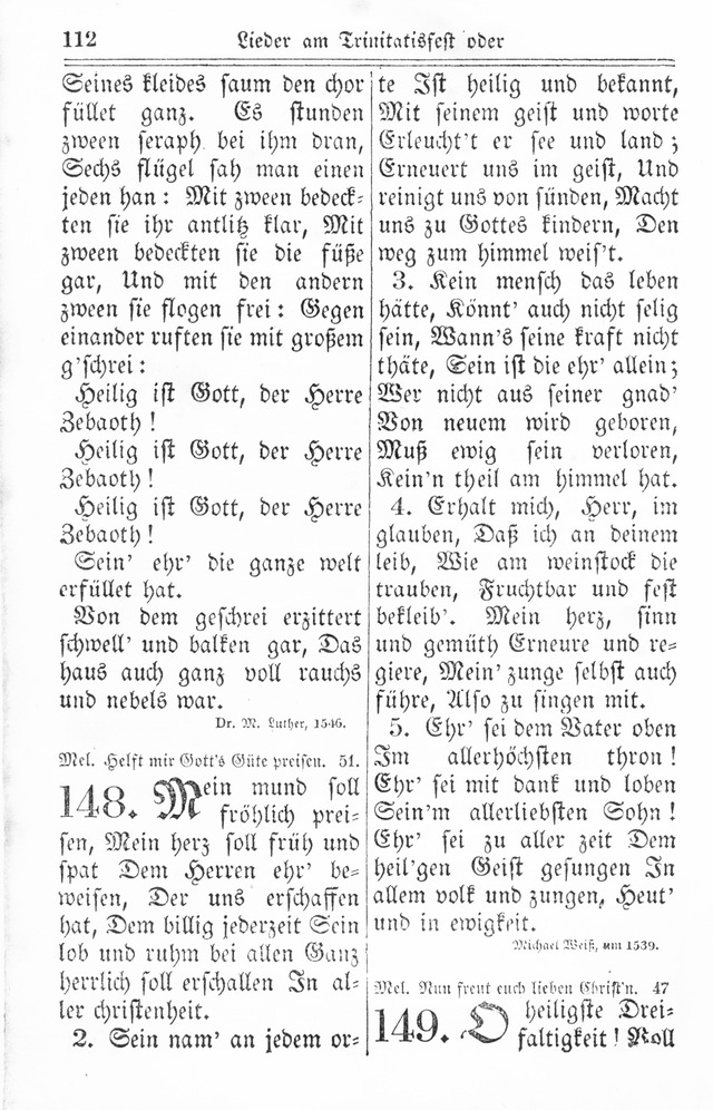 Kirchen-Gesangbuch: für Evangelisch-Lutherische Gemeinden page 112