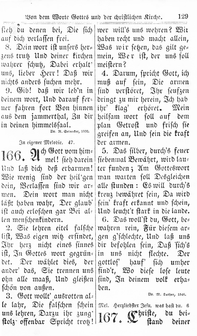 Kirchen-Gesangbuch: für Evangelisch-Lutherische Gemeinden page 129