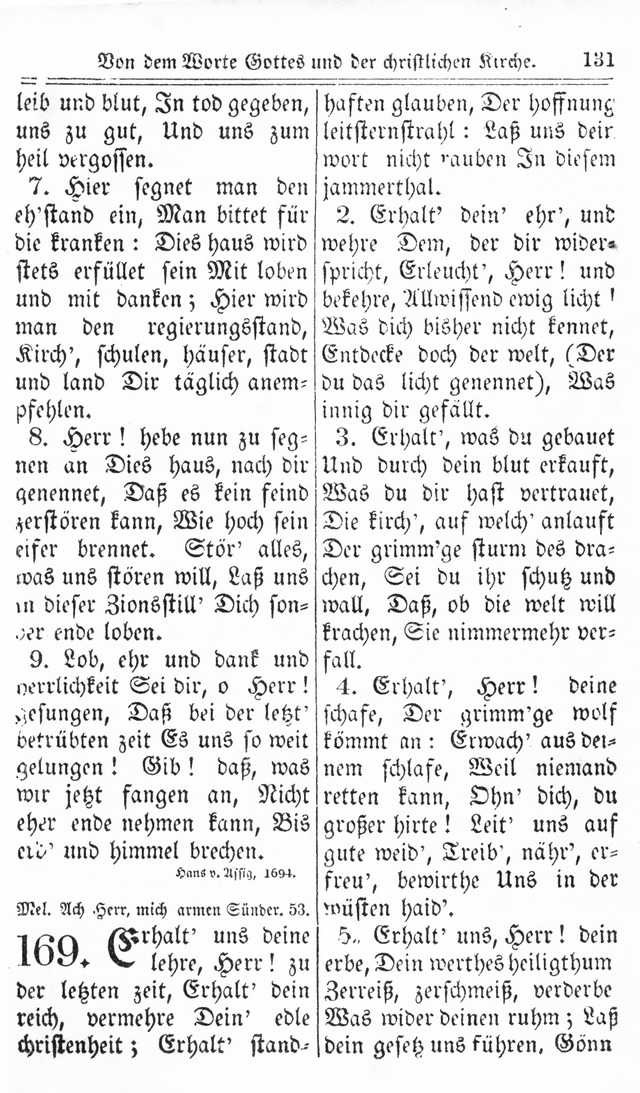 Kirchen-Gesangbuch: für Evangelisch-Lutherische Gemeinden page 131