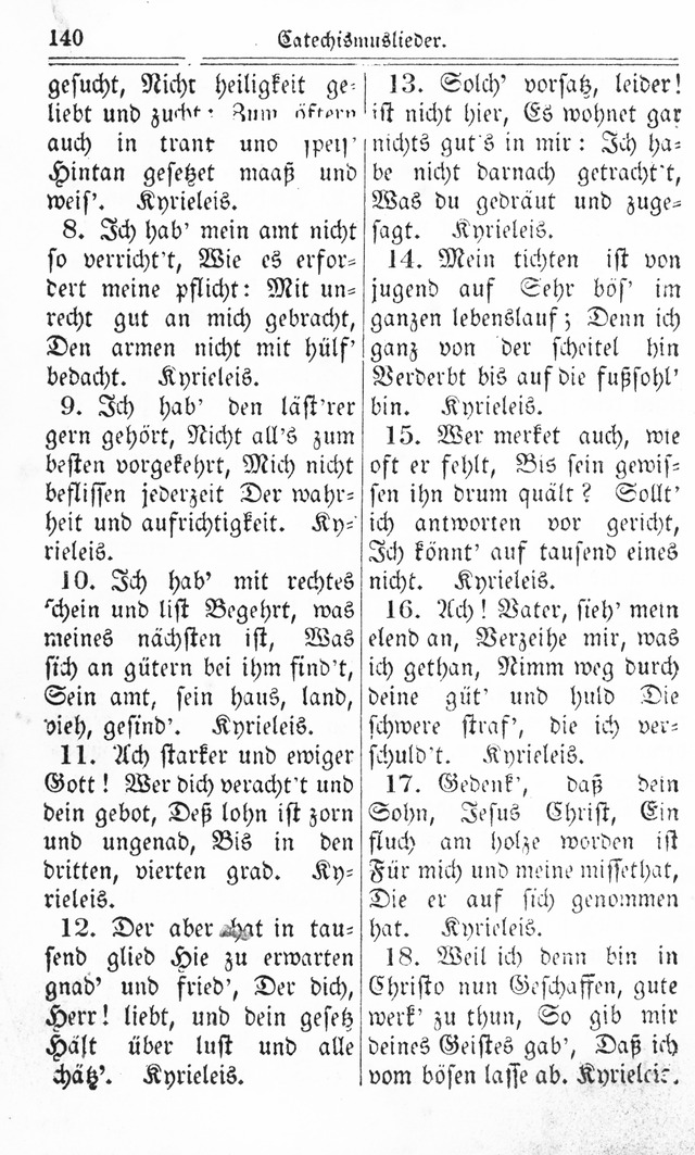 Kirchen-Gesangbuch: für Evangelisch-Lutherische Gemeinden page 140