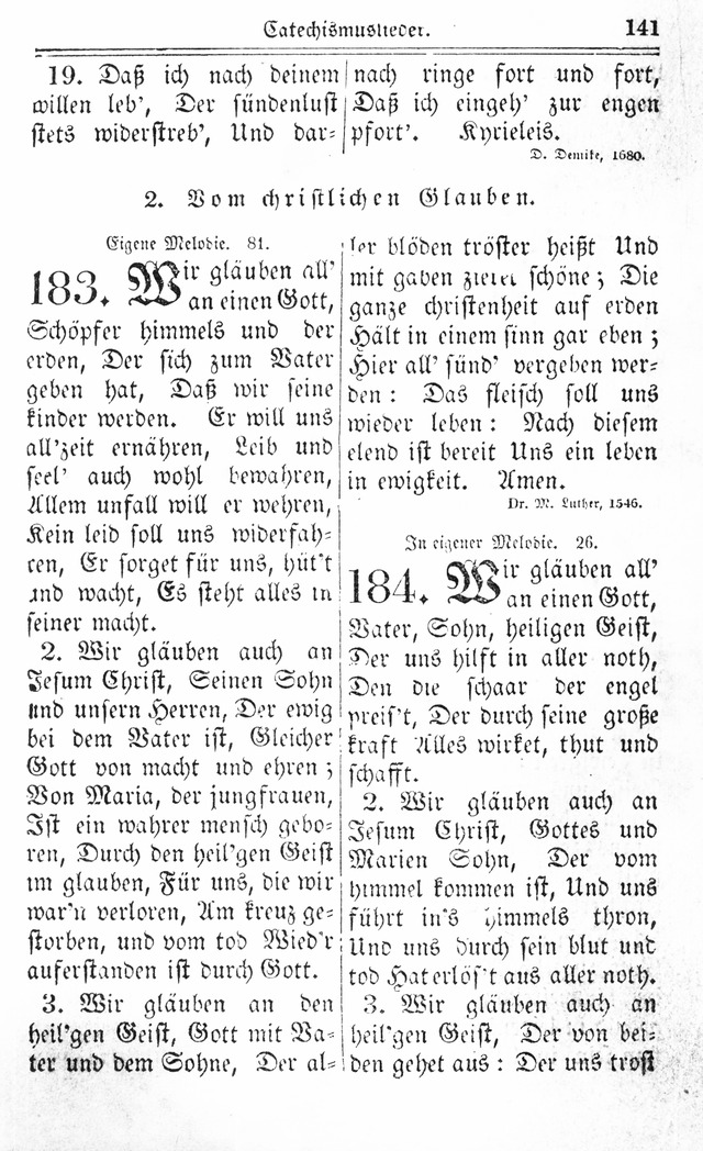 Kirchen-Gesangbuch: für Evangelisch-Lutherische Gemeinden page 141