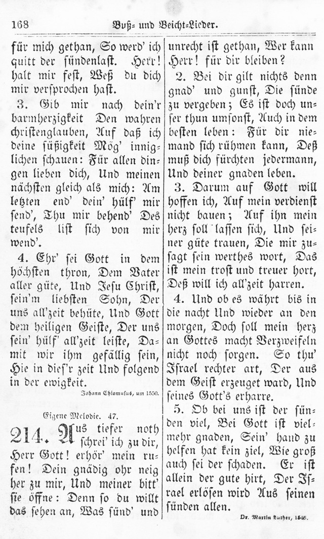 Kirchen-Gesangbuch: für Evangelisch-Lutherische Gemeinden page 168