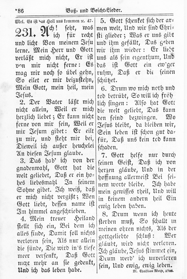 Kirchen-Gesangbuch: für Evangelisch-Lutherische Gemeinden page 186