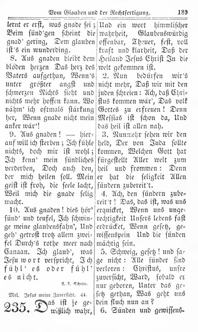 Kirchen-Gesangbuch: für Evangelisch-Lutherische Gemeinden page 189