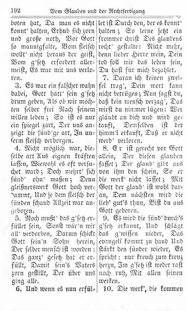 Kirchen-Gesangbuch: für Evangelisch-Lutherische Gemeinden page 192