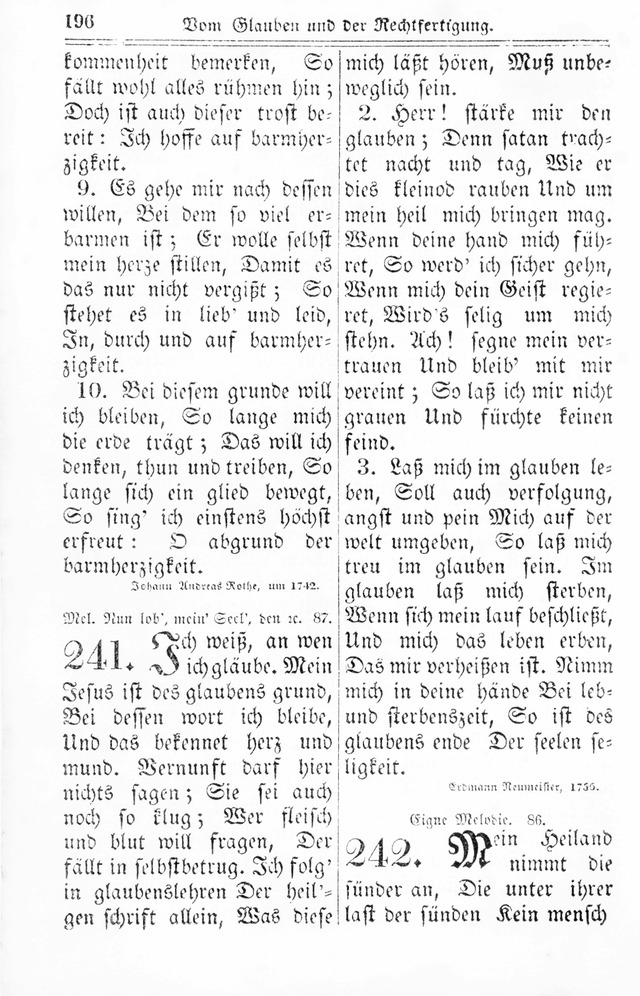 Kirchen-Gesangbuch: für Evangelisch-Lutherische Gemeinden page 196