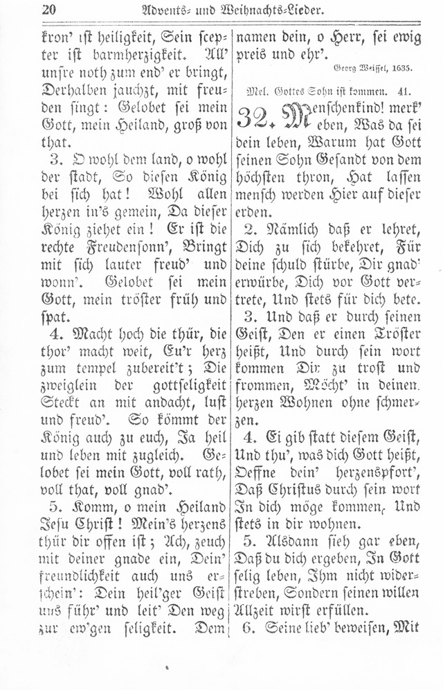 Kirchen-Gesangbuch: für Evangelisch-Lutherische Gemeinden page 20