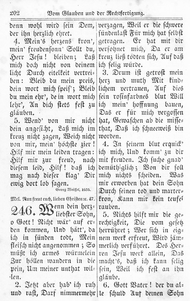 Kirchen-Gesangbuch: für Evangelisch-Lutherische Gemeinden page 202