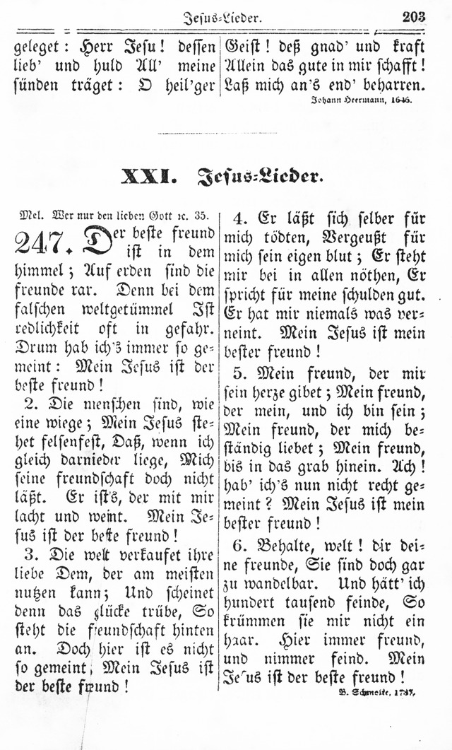 Kirchen-Gesangbuch: für Evangelisch-Lutherische Gemeinden page 203