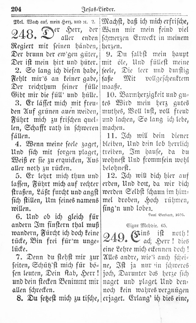 Kirchen-Gesangbuch: für Evangelisch-Lutherische Gemeinden page 204