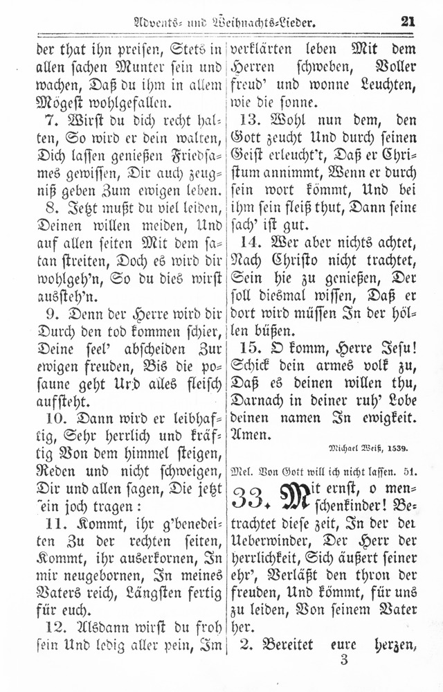 Kirchen-Gesangbuch: für Evangelisch-Lutherische Gemeinden page 21