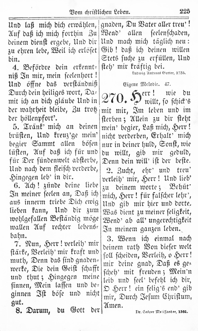 Kirchen-Gesangbuch: für Evangelisch-Lutherische Gemeinden page 225