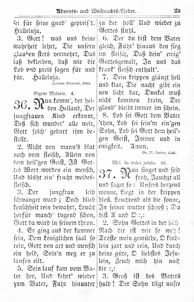 Kirchen-Gesangbuch: für Evangelisch-Lutherische Gemeinden page 23