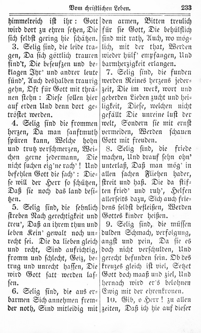 Kirchen-Gesangbuch: für Evangelisch-Lutherische Gemeinden page 233