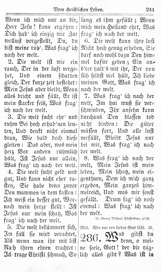 Kirchen-Gesangbuch: für Evangelisch-Lutherische Gemeinden page 241