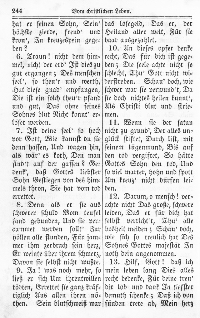 Kirchen-Gesangbuch: für Evangelisch-Lutherische Gemeinden page 244