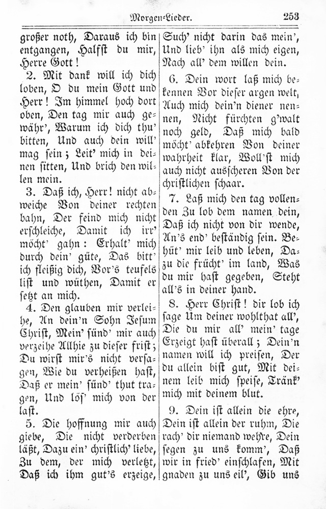 Kirchen-Gesangbuch: für Evangelisch-Lutherische Gemeinden page 253