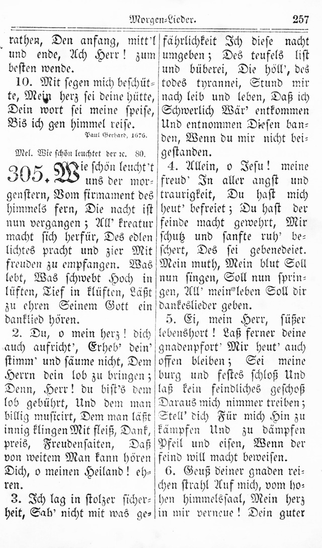 Kirchen-Gesangbuch: für Evangelisch-Lutherische Gemeinden page 257