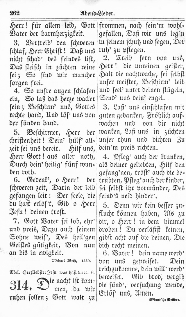 Kirchen-Gesangbuch: für Evangelisch-Lutherische Gemeinden page 262