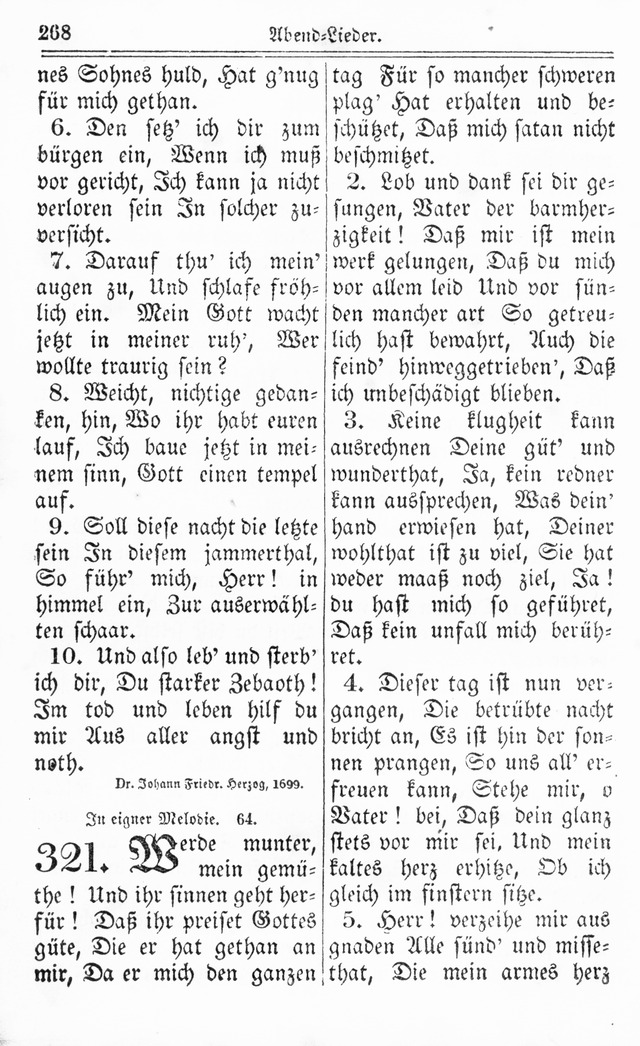 Kirchen-Gesangbuch: für Evangelisch-Lutherische Gemeinden page 268