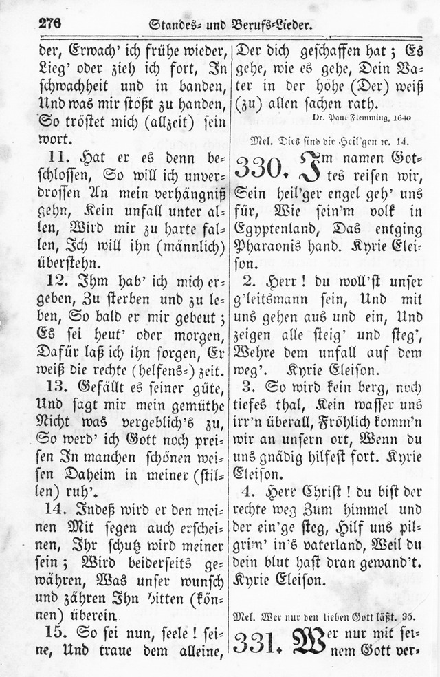 Kirchen-Gesangbuch: für Evangelisch-Lutherische Gemeinden page 276