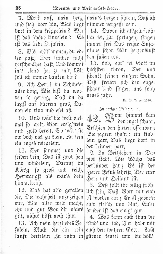 Kirchen-Gesangbuch: für Evangelisch-Lutherische Gemeinden page 28