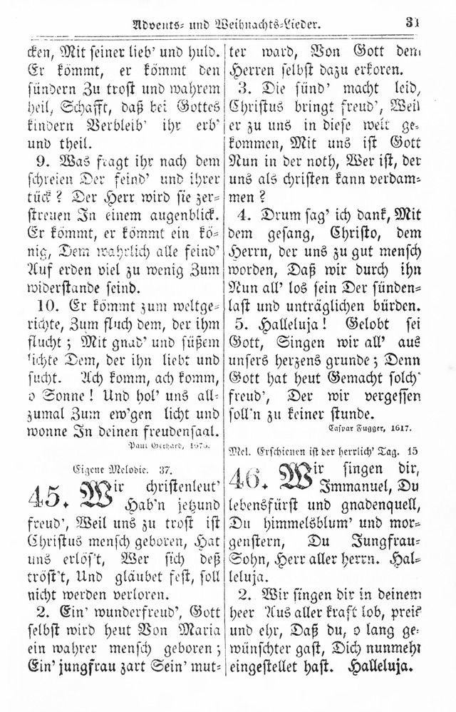 Kirchen-Gesangbuch: für Evangelisch-Lutherische Gemeinden page 31