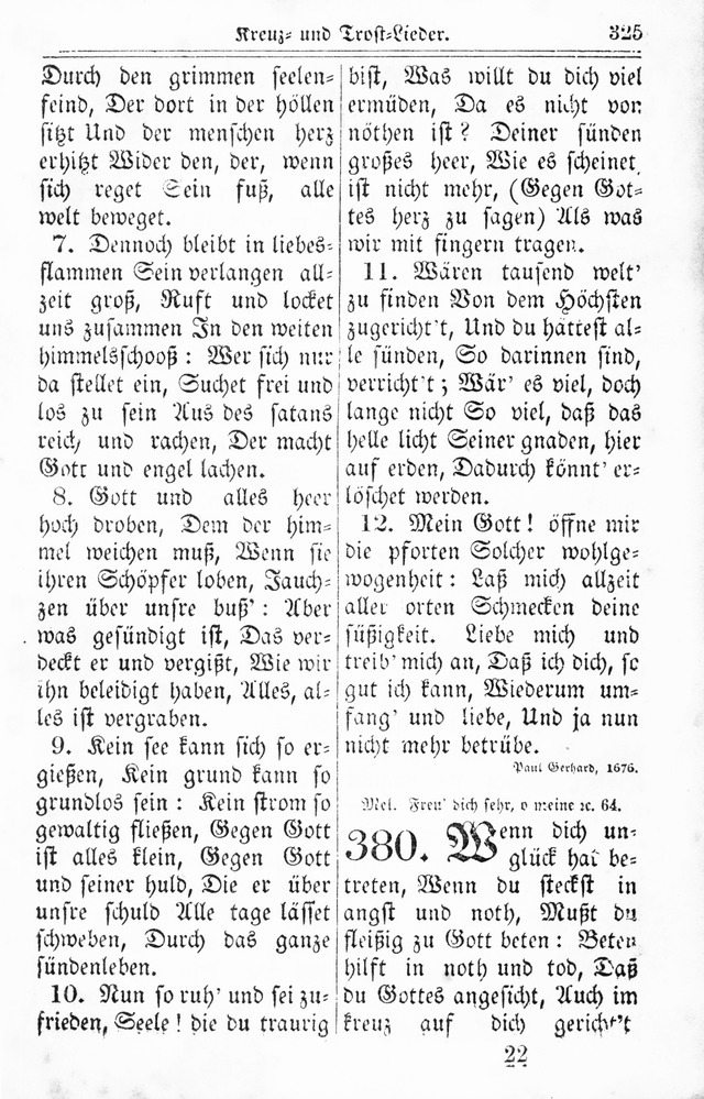 Kirchen-Gesangbuch: für Evangelisch-Lutherische Gemeinden page 325