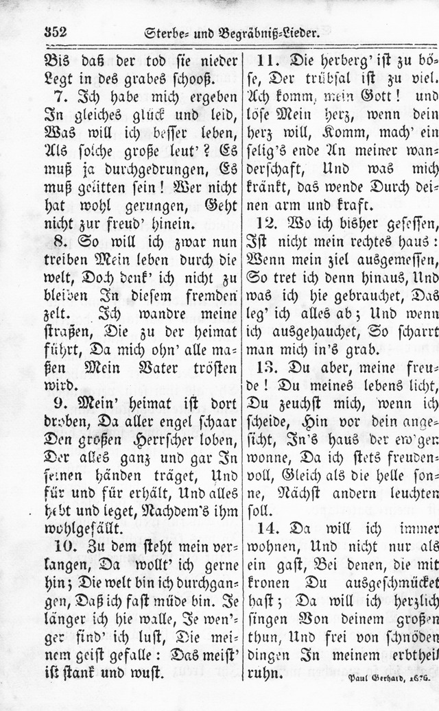 Kirchen-Gesangbuch: für Evangelisch-Lutherische Gemeinden page 352