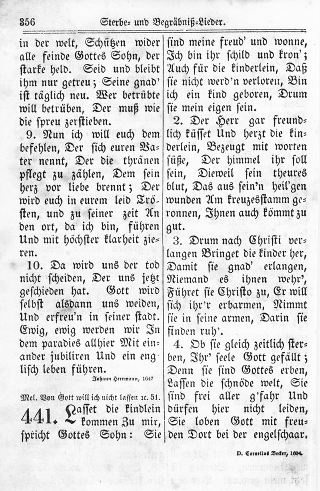 Kirchen-Gesangbuch: für Evangelisch-Lutherische Gemeinden page 356