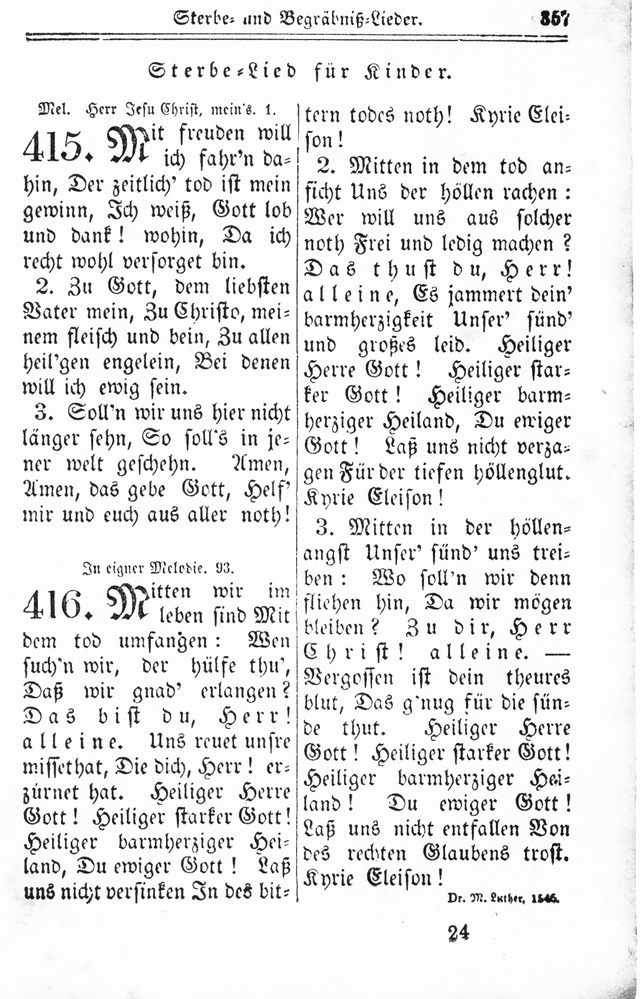 Kirchen-Gesangbuch: für Evangelisch-Lutherische Gemeinden page 357