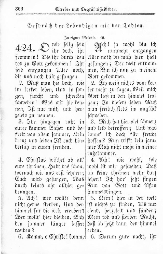 Kirchen-Gesangbuch: für Evangelisch-Lutherische Gemeinden page 366