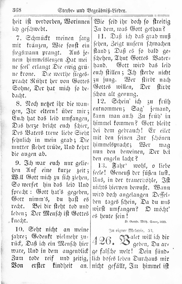 Kirchen-Gesangbuch: für Evangelisch-Lutherische Gemeinden page 368