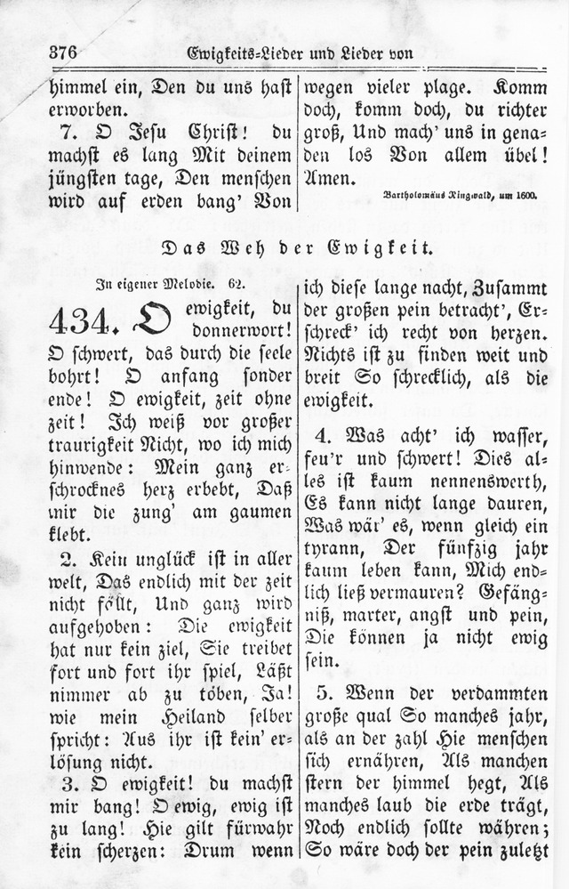 Kirchen-Gesangbuch: für Evangelisch-Lutherische Gemeinden page 376