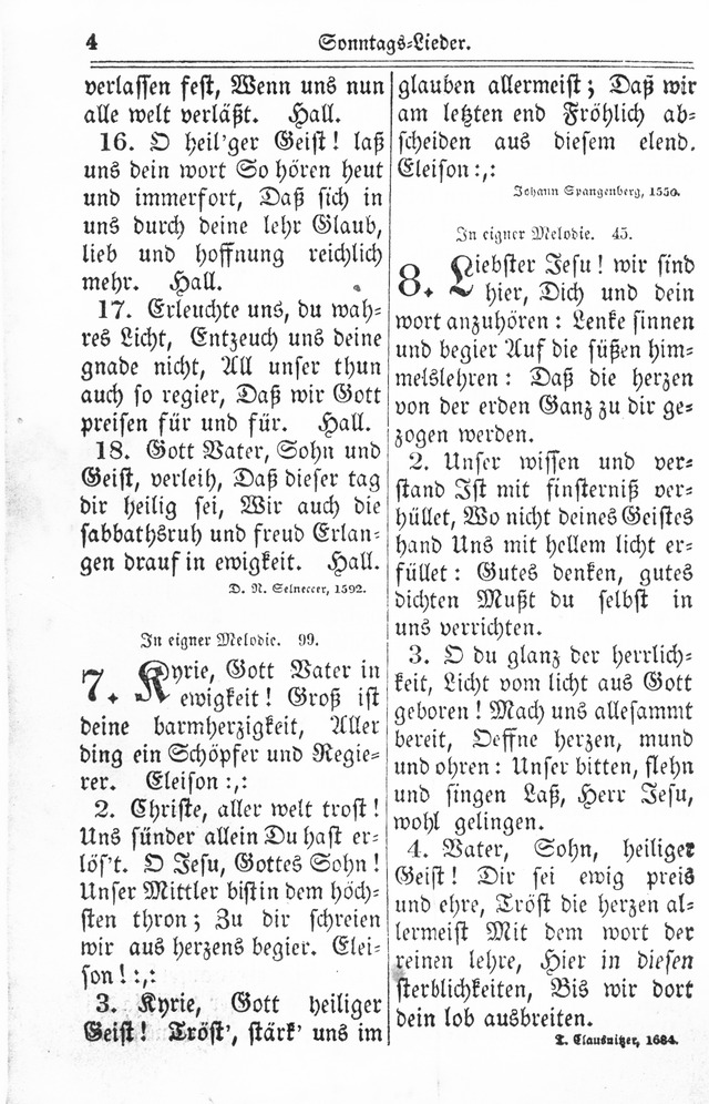 Kirchen-Gesangbuch: für Evangelisch-Lutherische Gemeinden page 4