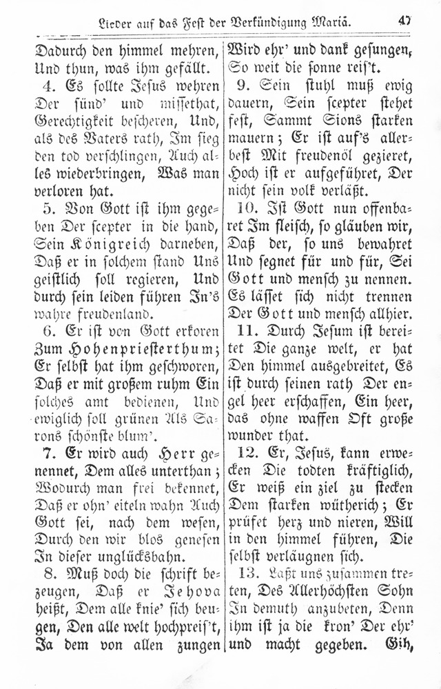 Kirchen-Gesangbuch: für Evangelisch-Lutherische Gemeinden page 47