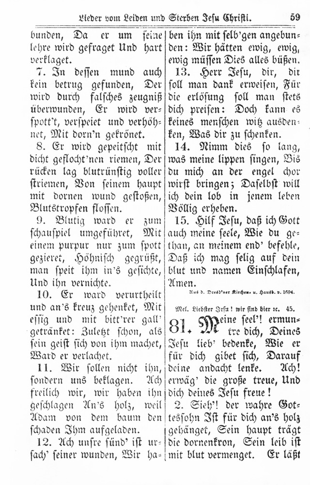 Kirchen-Gesangbuch: für Evangelisch-Lutherische Gemeinden page 59