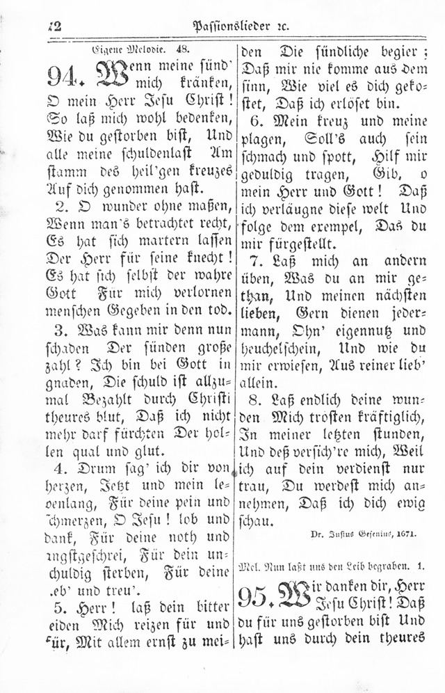 Kirchen-Gesangbuch: für Evangelisch-Lutherische Gemeinden page 72