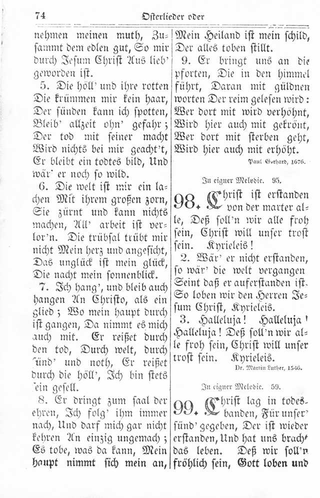 Kirchen-Gesangbuch: für Evangelisch-Lutherische Gemeinden page 74