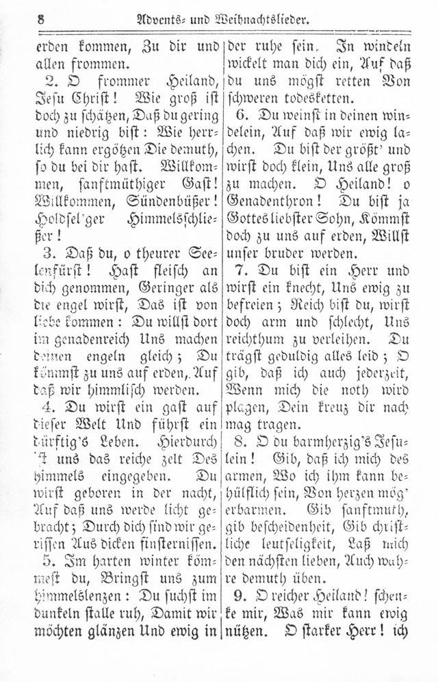 Kirchen-Gesangbuch: für Evangelisch-Lutherische Gemeinden page 8