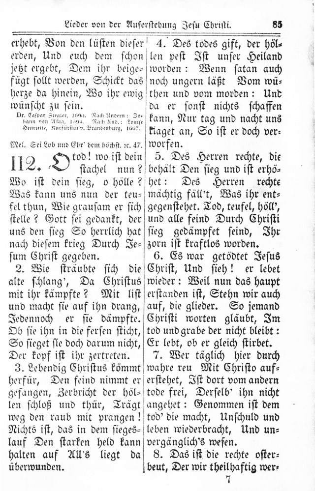 Kirchen-Gesangbuch: für Evangelisch-Lutherische Gemeinden page 85