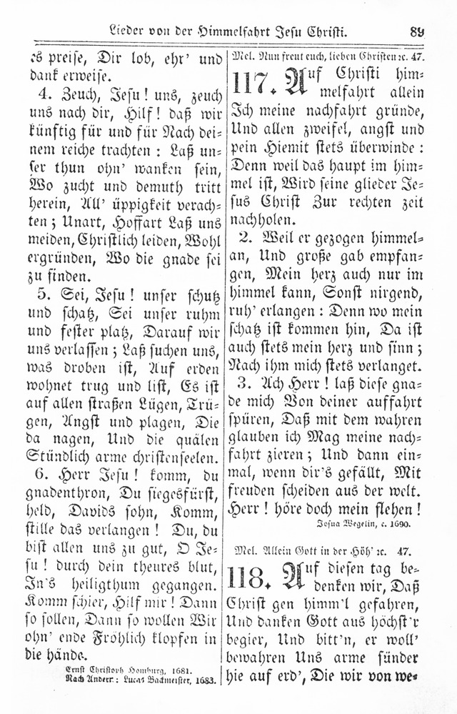 Kirchen-Gesangbuch: für Evangelisch-Lutherische Gemeinden page 89