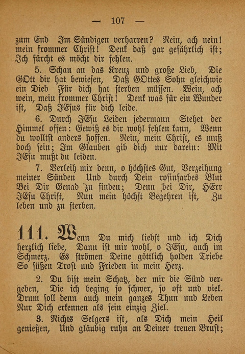 Kropper Gesang- und Liederbuch: (4. ed) page 107