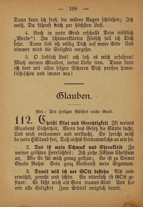 Kropper Gesang- und Liederbuch: (4. ed) page 108