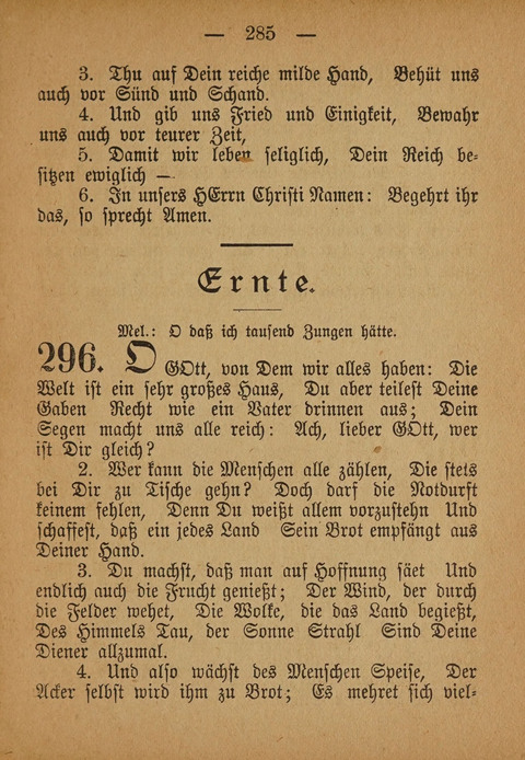 Kropper Gesang- und Liederbuch: (4. ed) page 285