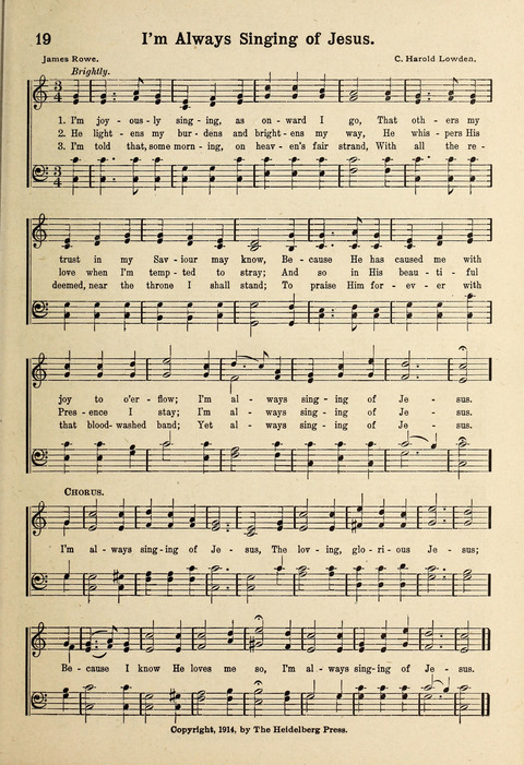 Kingdom Songs: for use in the Sunday School, the young people