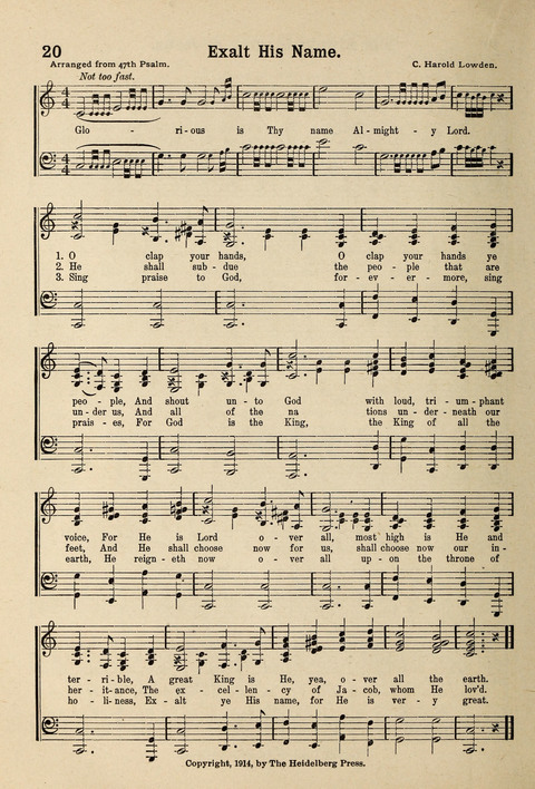 Kingdom Songs: for use in the Sunday School, the young people