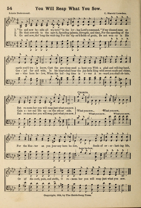 Kingdom Songs: for use in the Sunday School, the young people