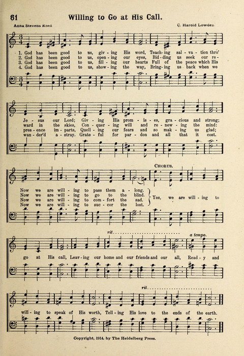 Kingdom Songs: for use in the Sunday School, the young people