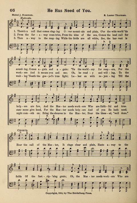 Kingdom Songs: for use in the Sunday School, the young people